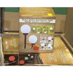 CASE OF 4 SOLAR GLOBE LIGHTS