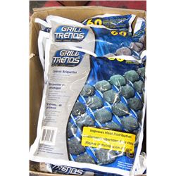 BOX OF 5 NEW BAGS OF CERAMIC BRIQUETTES