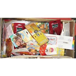 BOX OF NEW KITCHEN  ACCESSORIES