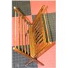 Image 1 : MID-CENTURY MODERN TEAK WOOD FOLDING MAGAZINE RACK