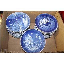 LARGE COLLECTION OF PLATES 1900'S MADE IN DENMARK