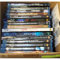 BOX OF 15 BLU RAY MOVIES INCLUDING AVATAR, 300