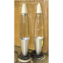 2 SPARKLING LAVA LAMPS