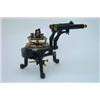 Image 1 : A late 19th century ebonised and polished brass spectrometer, fitted binocular objective lenses,...
