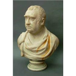 # Studio of Nollekens - a marble bust of Charles James Fox, the Whig politcian, looking to dexter...