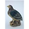 Image 1 : A 19th century famille vert model of a short-tailed bird, the wings painted in green and grey, wi...
