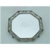 Image 1 : A William Collins octagonal silver salver, the central panel with engraved inscription, surrounde...