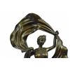 Image 4 : Amusing Bronze Sculpture By Bergman on Marble Base Figurine (12"X6")