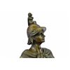 Image 4 : Emile Picault Bronze Figure Roman Warrior Le Devoir Bronze Sculpture on Marble Statue (18"X7")