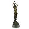 Image 5 : Female Bronze Sculpture on Marble Base
