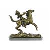 Image 1 : Mounted Indian Chief Bronze Sculpture