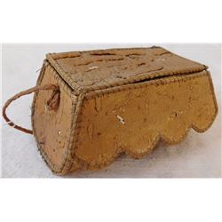 Old Birch Bark Basketry Box