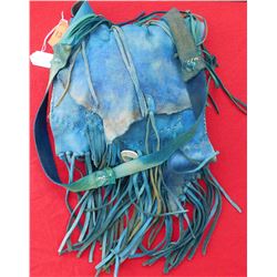 Southwest Blue Leather Bag