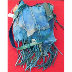 Southwest Blue Leather Bag