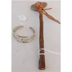 Fred Harvey Bracelet & Tomahawk