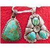 Image 1 : 2 Turquoise & Sterling Pendants