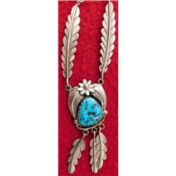 Navajo Sterling & Turquoise Necklace