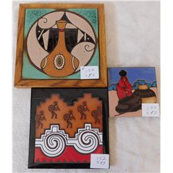 Set of 3 Ceramic Tiles