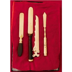 4 Eskimo Bone Letter Openers