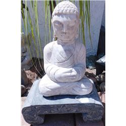 Stone Buddha on Stand
