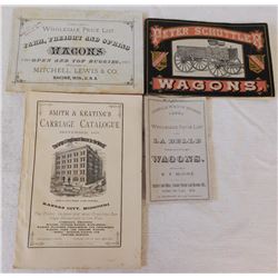 4 Antique Wagon Catalogs