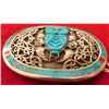 Image 2 : S. Kuehler Carved Turquoise Owl Buckle