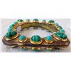 Image 1 : Malachite & Turquoise Wood Cuff