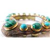Image 7 : Malachite & Turquoise Wood Cuff