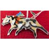 Image 2 : Sterling Silver & Enamel Bull Pin
