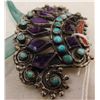 Image 5 : Matl Poulat Sterling Silver & Stone Brooch