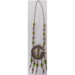 Indian Silver & Bead Necklace