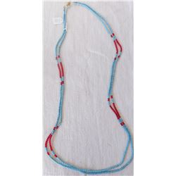 Double-Strand Faceted Bead Necklace