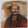Image 2 : Signed Clown Painting on Stone w/Base