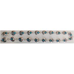 Sterling & Turquoise Concho Belt