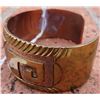 Image 2 : Mexican Copper Cuff w/Gold Wash