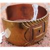 Image 3 : Mexican Copper Cuff w/Gold Wash