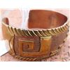 Image 4 : Mexican Copper Cuff w/Gold Wash