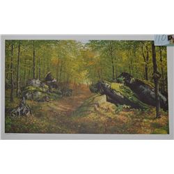 Unframed limited edition print "A Gift of Life" signed by artist Johannus Boots, 513/550 with mismat