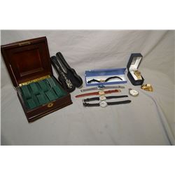 Selection of wrist, pocket and novelty watches including Wittnauer, Westclox, NFL motif etc. plus an