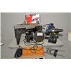 Image 1 : Mastercraft 8 1/4" compound mitre saw and Craftsman rotar with table, Jobmate rotary tools and Maste