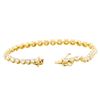 Image 3 : 14KT Yellow Gold 7.41ctw Diamond Tennis Bracelet