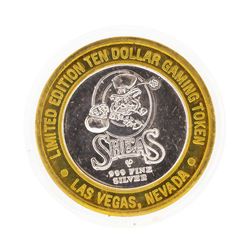 .999 Silver O'Sheas Las Vegas, NV $10 Casino Limited Edition Gaming Token
