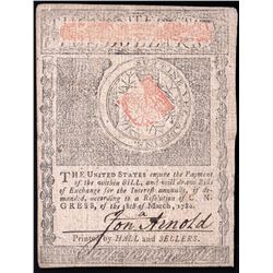 July 2, 1776 $5 State of Rhode Island Colonial Currency