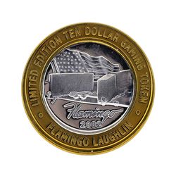 .999 Silver Flamingo Hilton Laughlin, NV $10 Casino Gaming Token Limited Edition
