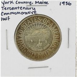 1936 York County, Maine Tercentenary Commemorative Half Dollar Coin