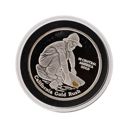 1 oz Silver Round with Gold From the SS Central Shipwreck