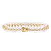 Image 2 : 14KT Yellow Gold 7.43ctw Diamond Tennis Bracelet