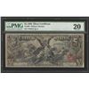 Image 1 : 1896 $5 Silver Certificate Educational Note PMG Graded VF20