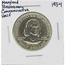 1934 Maryland Tercentenary Commemorative Half Dollar Coin