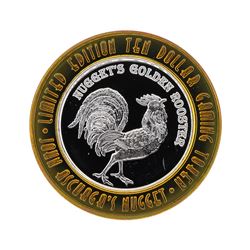 .999 Silver John Ascuaga's Nugget $10 Casino Gaming Token Collector's Series